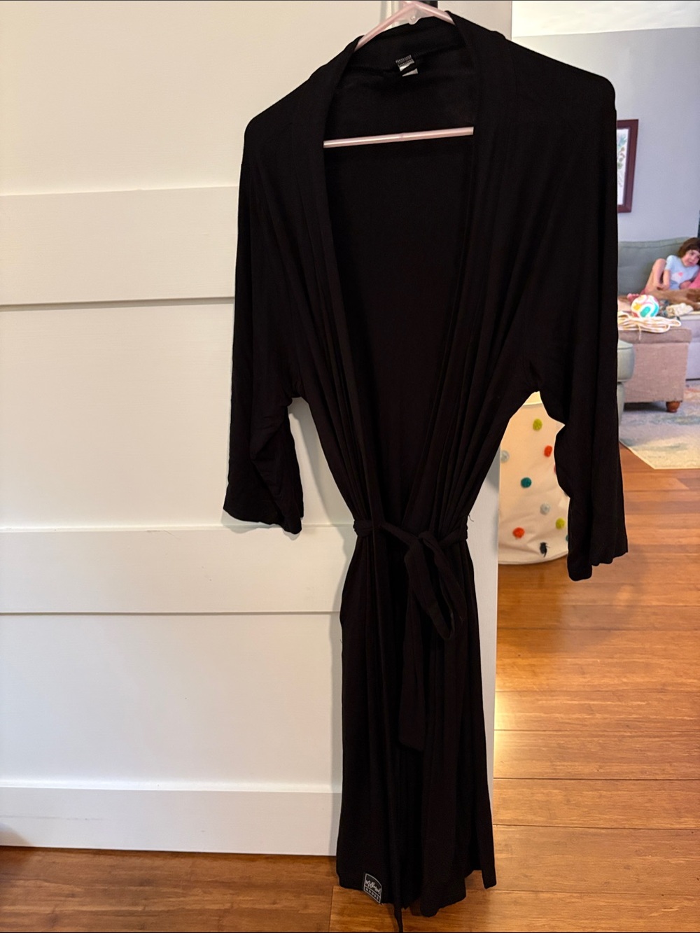 Milkmaid Goods Bamboo Robe- black